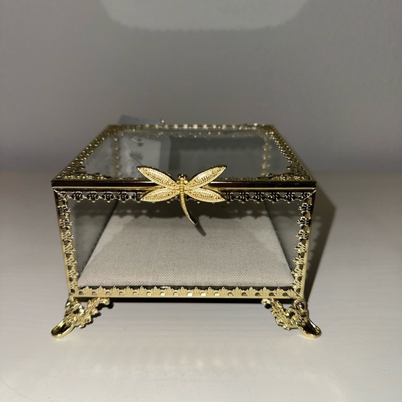 NWT Rachel Ashwell Jewelry Box with Dragonfly - Picture 6 of 7